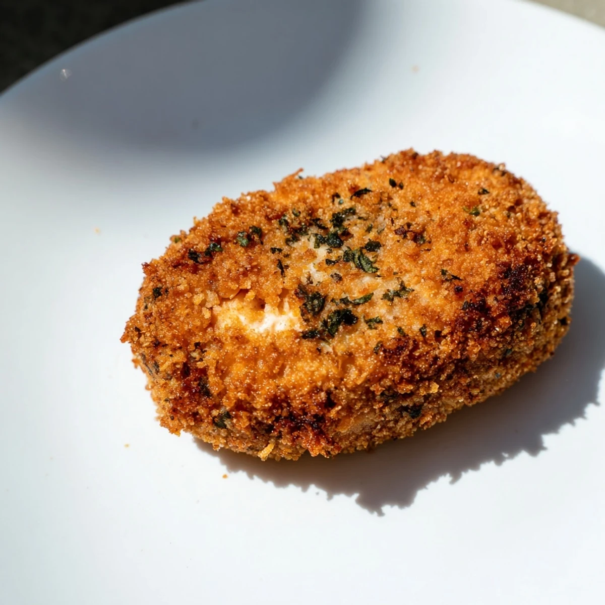 Golden air fryer spicy ranch chicken croquettes, beautifully crisp, ready to be dipped and enjoyed.