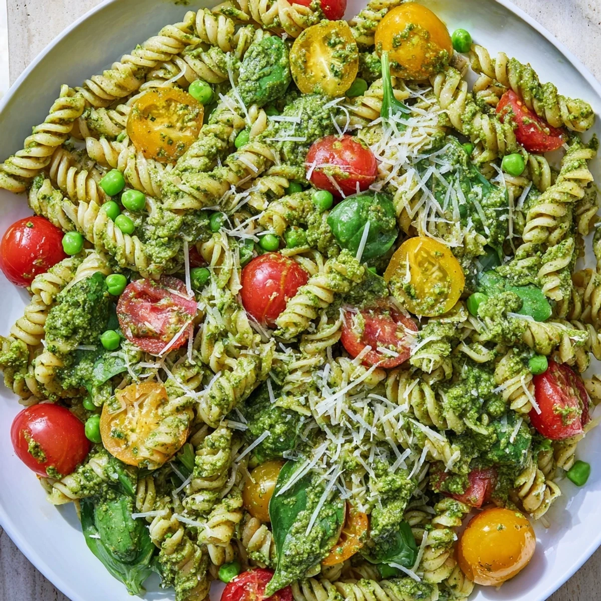Creamy Pesto Pea Protein Pasta