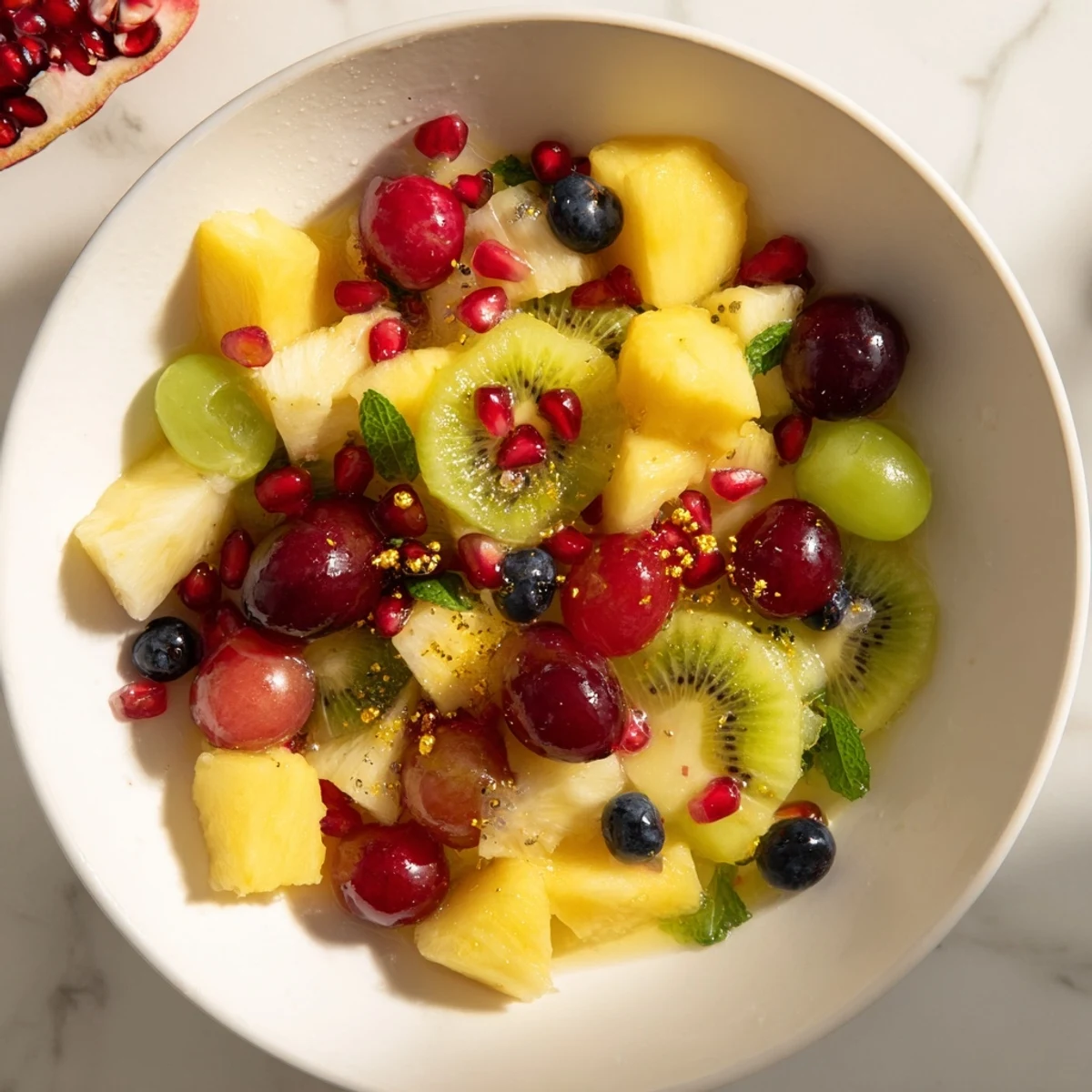 Enjoy a majestic view of the Three Kings Royal Fruit Platter, perfect for a special occasion.