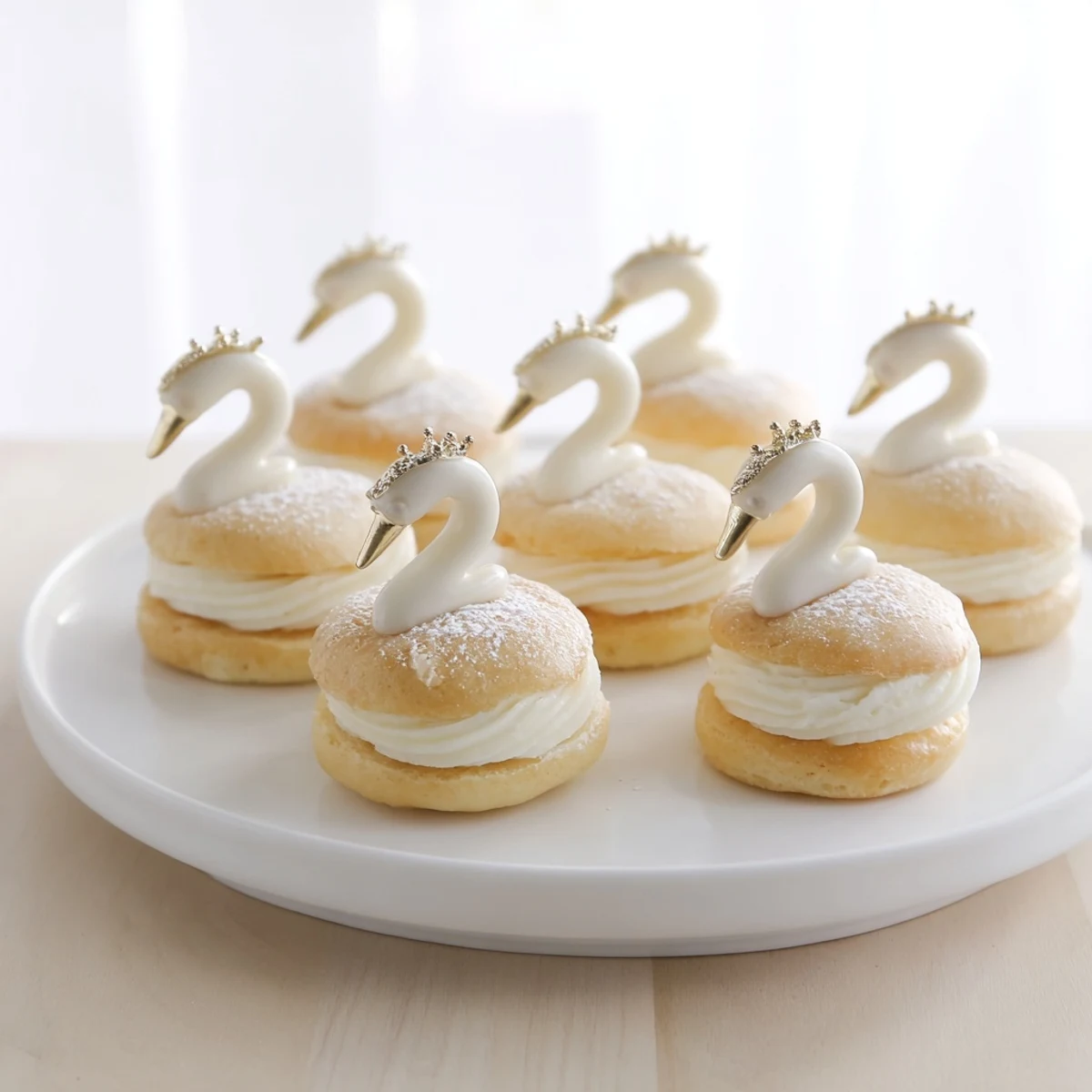 Elegant Swan Petit Fours