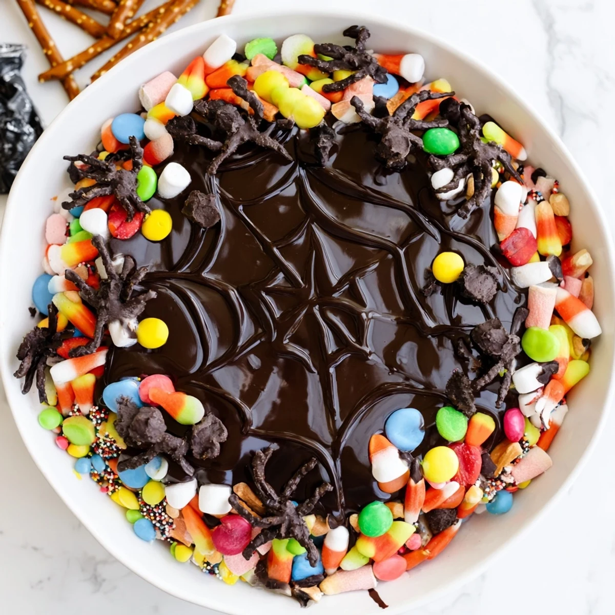 Spiderweb Candy Platter