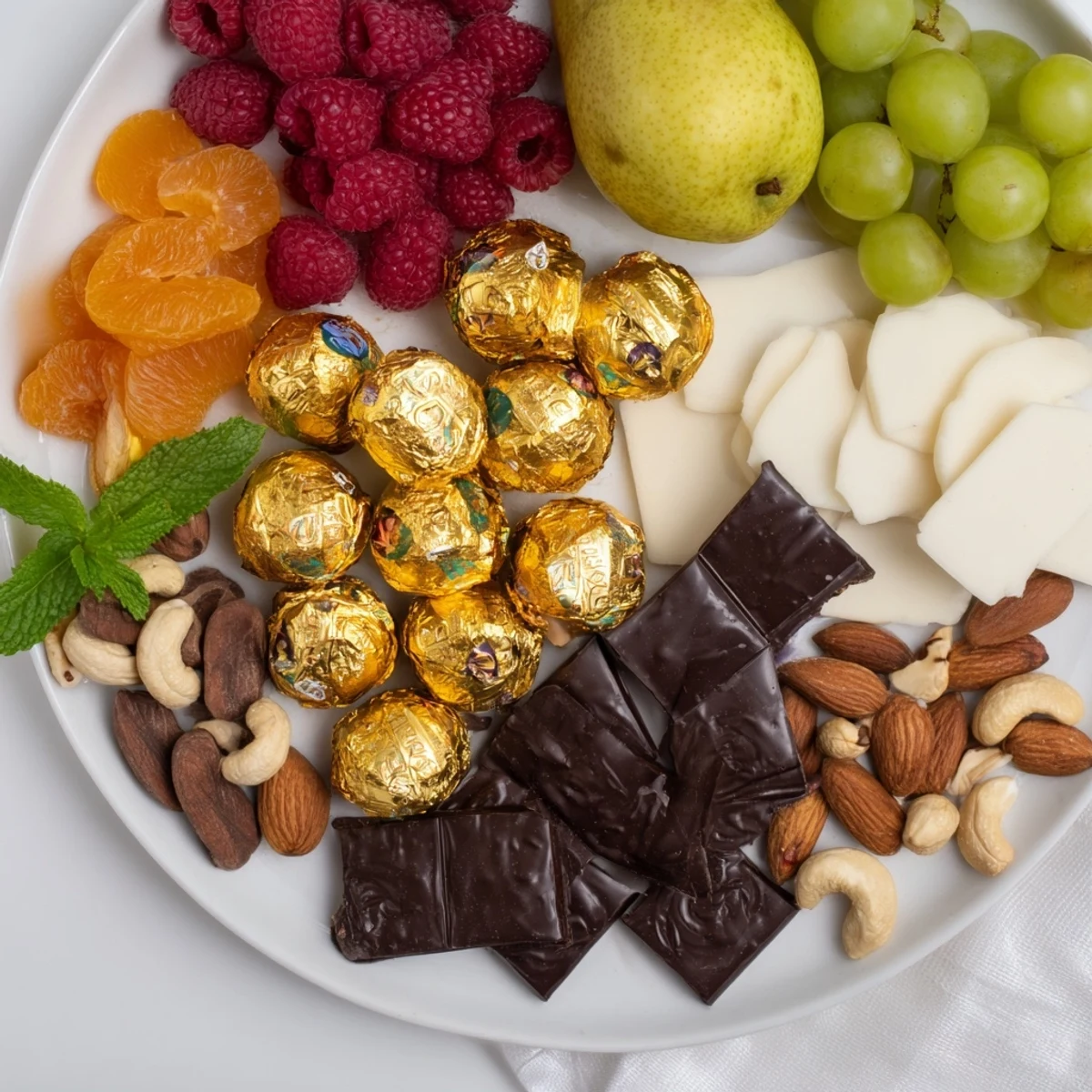 New Years Gold Chocolate Board