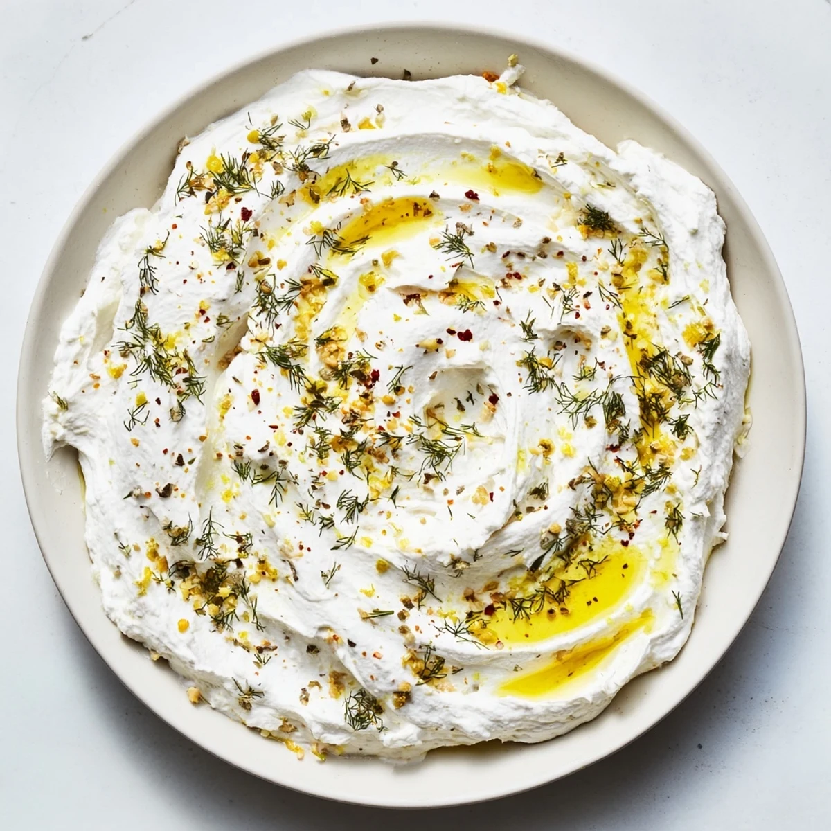 A close-up of delicious Angel Wings Whipped Feta Dip, perfect as a vibrant appetizer with gluten-free dippers.