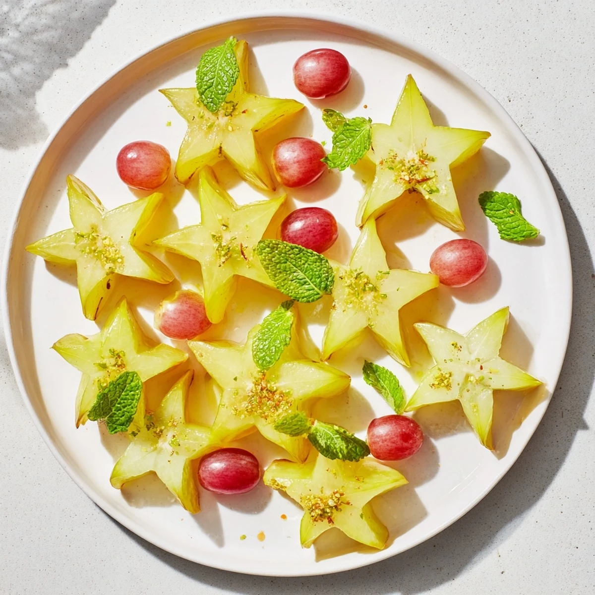 Starfruit Grapes Brunch Garnish
