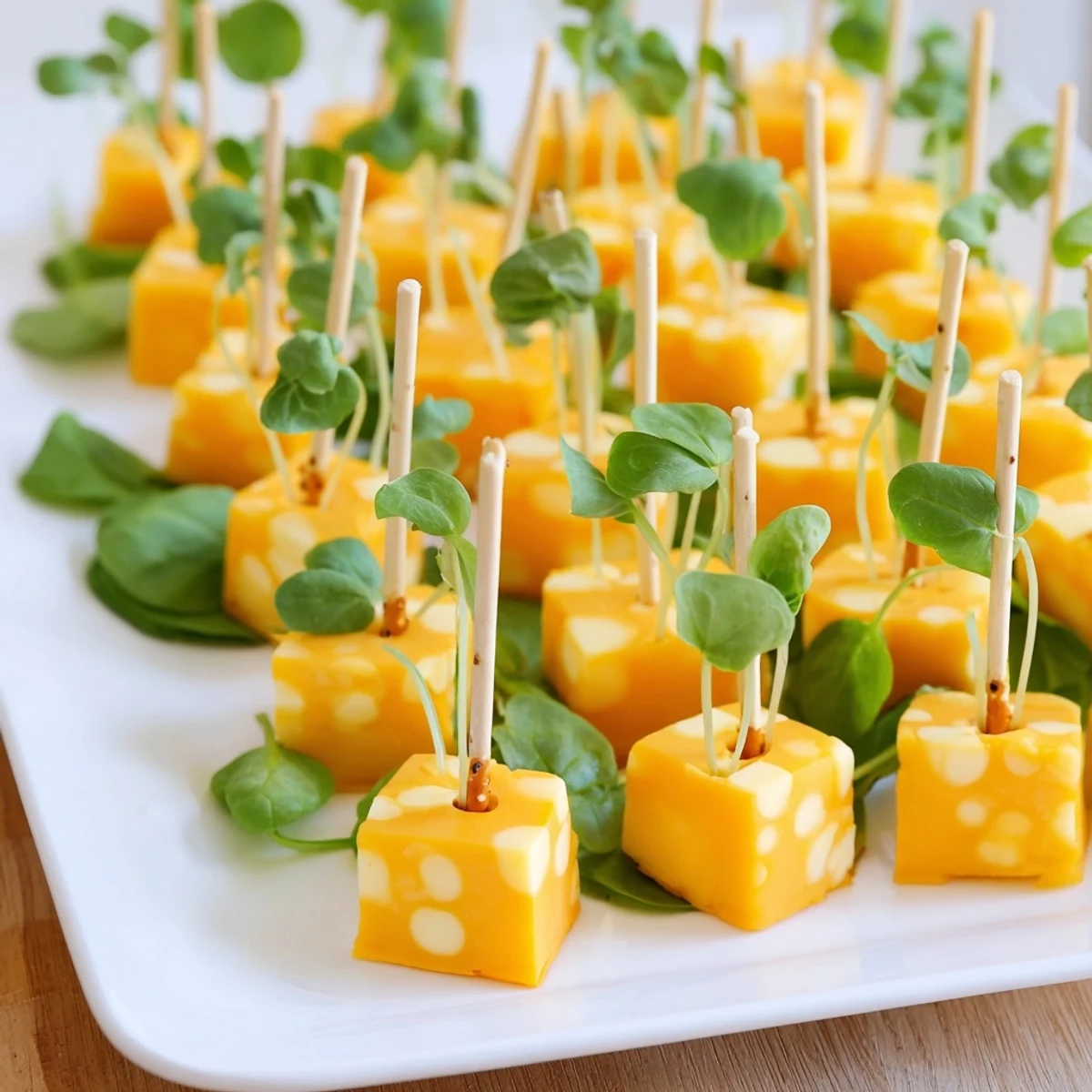 A visually appealing photo of the Pumpkin Patch Grid appetizer, perfect for a fall gathering.