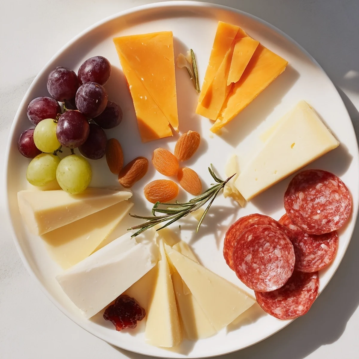 Triangle-cut Manchego and rhombus Gruyère star in this elegant Geometric Gala appetizer for your guests.