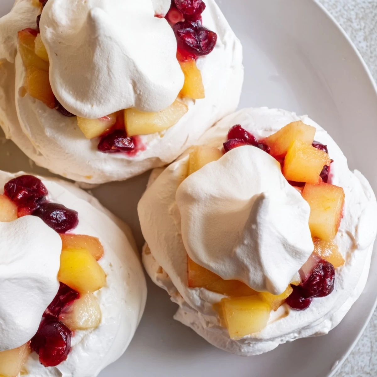 Cranberry and Pear Snowscape