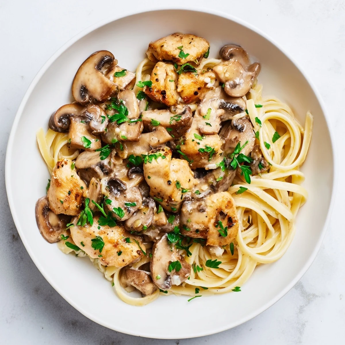 Creamy Mushroom Chicken Pasta