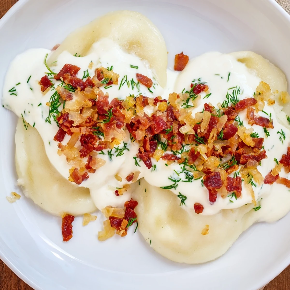 A delicious bite of Lithuanian Cepelinai sits fork-ready, ready to savor the juicy pork and beef.