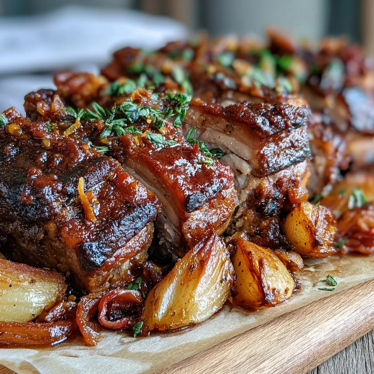Succulent savory pork and pink roasted rhubarb mingling with warming spices in the oven-baked Pork and Aromatic Rhubarb Traybake.
