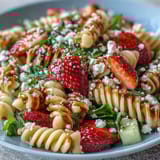 Spring Pasta Strawberries Feta