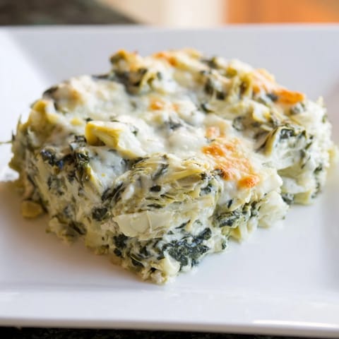 Cheesy Spinach Artichoke Bake