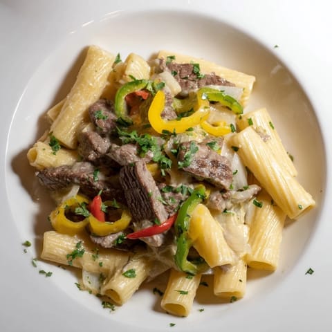 Philly Cheese Steak Pasta