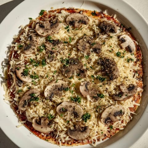 Homemade Frozen Pizza Upgrade features vibrant herbs and melted cheese, ready for your next meal.