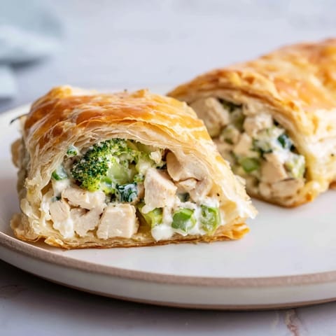 Creamy Chicken Broccoli Rolls