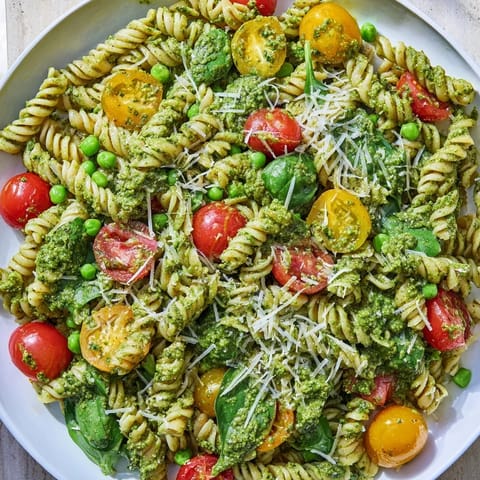 Creamy Pesto Pea Protein Pasta