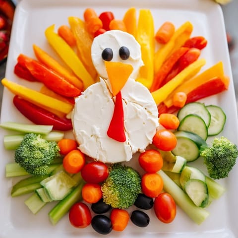 Turkey Shaped Appetizer Tray
