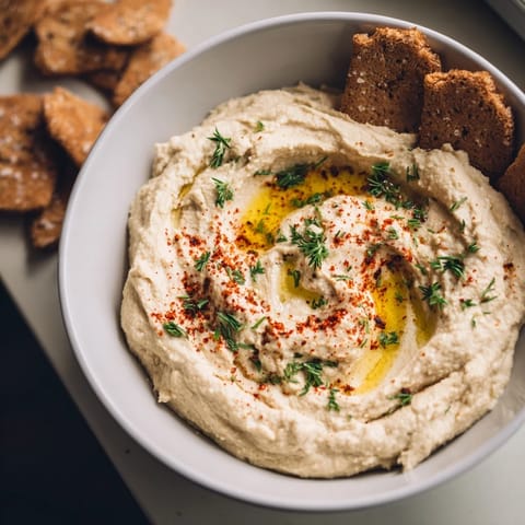 Rosemary Cracker Hummus Duo