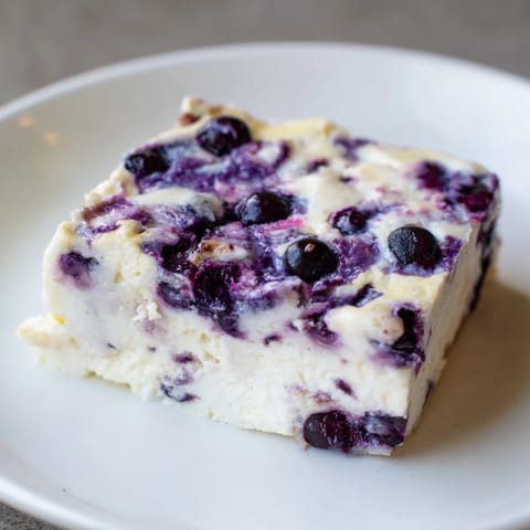 Blueberry Cottage Cheese Bake