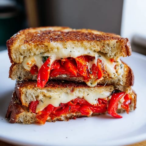 Roasted Red Pepper Grilled Cheese