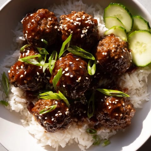 Teriyaki Meatball Bowls #243