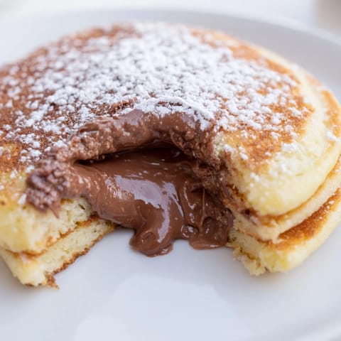 Nutella Stuffed Pancakes