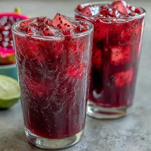 Mango Dragonfruit Tropical Drink