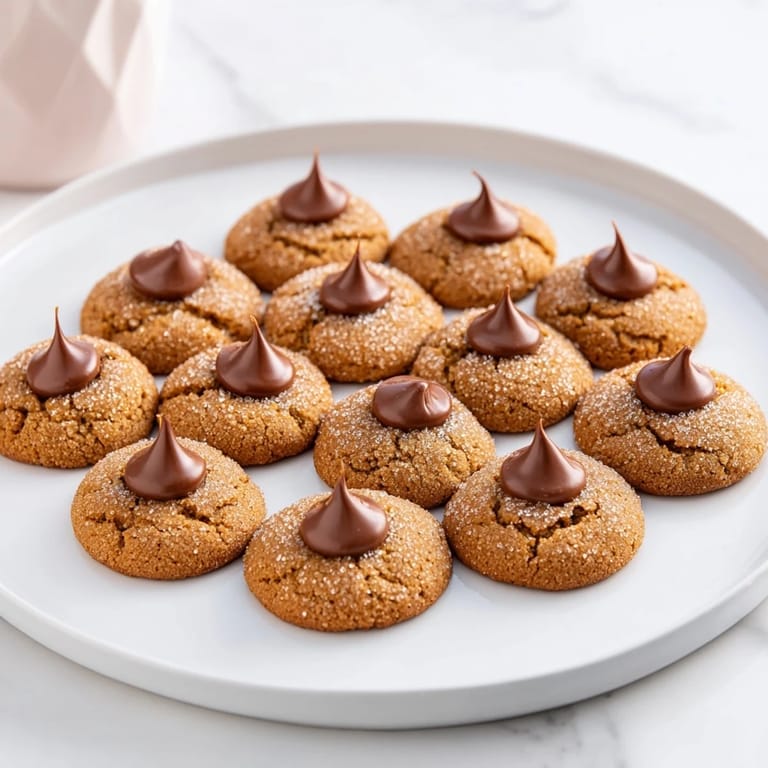 Chewy 3-Ingredient Peanut Butter Blossoms, topped with chocolate kisses, a delightful homemade treat.