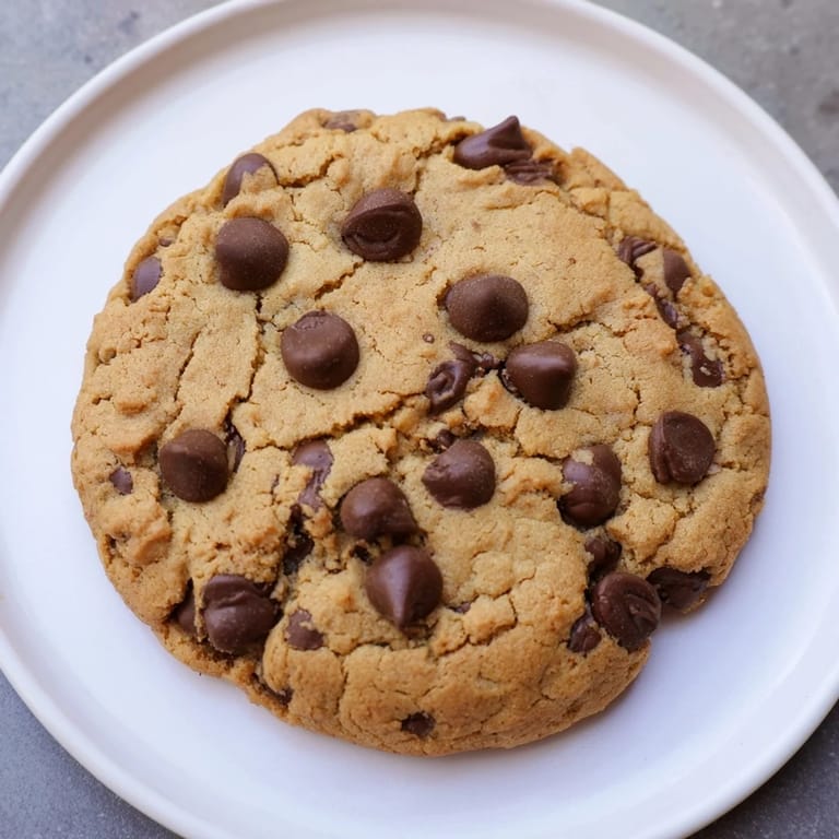 Perfectly round and soft: these delicious chewy protein chocolate chip cookies are a treat.