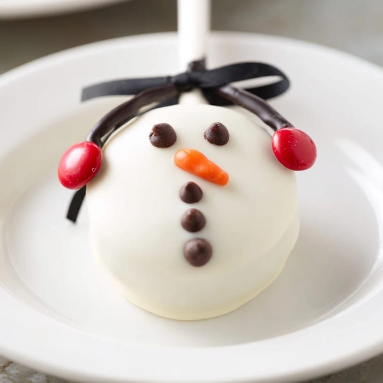 Enjoy festive Budget-Friendly Oreo Snowman Pops, charming Oreo cookies transformed into playful winter treats.