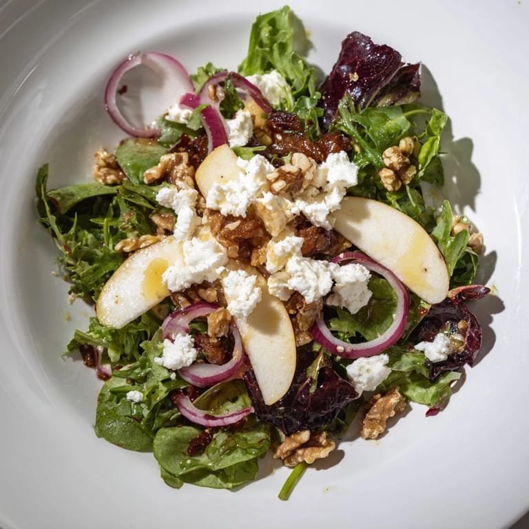 Imagine the Spiced Honey and Date Goat Cheese Salad with a warm, spiced honey drizzle enhancing the flavors.