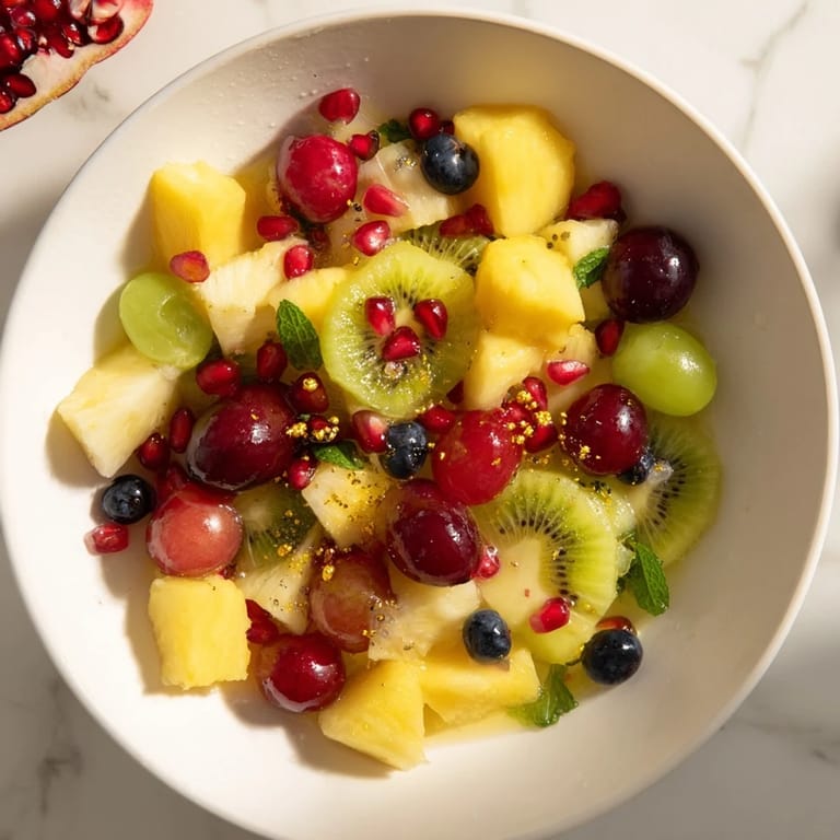 Enjoy a majestic view of the Three Kings Royal Fruit Platter, perfect for a special occasion.