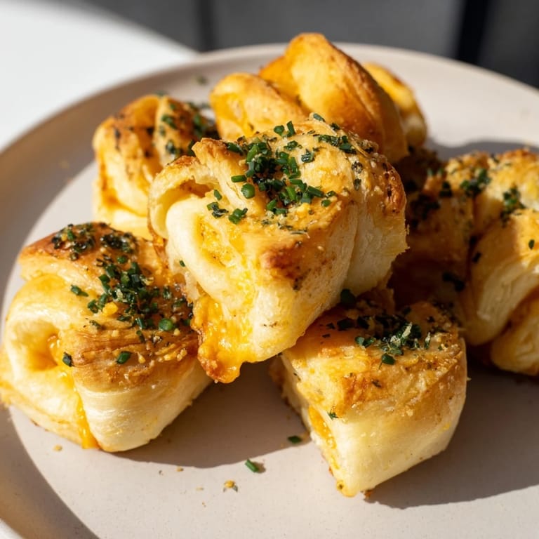 These Savory Rolls: Crescent Roll Baked Cheese Bites showcase melted cheese, baked to bubbly perfection, ideal appetizer.