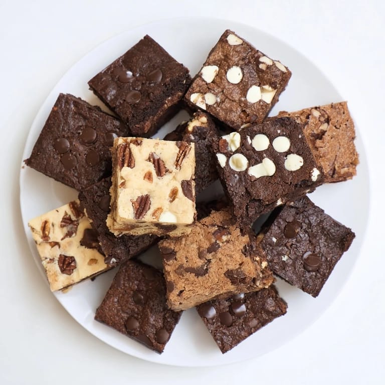 Indulge in this delicious Dessert Platter: Brownie and Blondie Squares assortment, perfect for sharing.