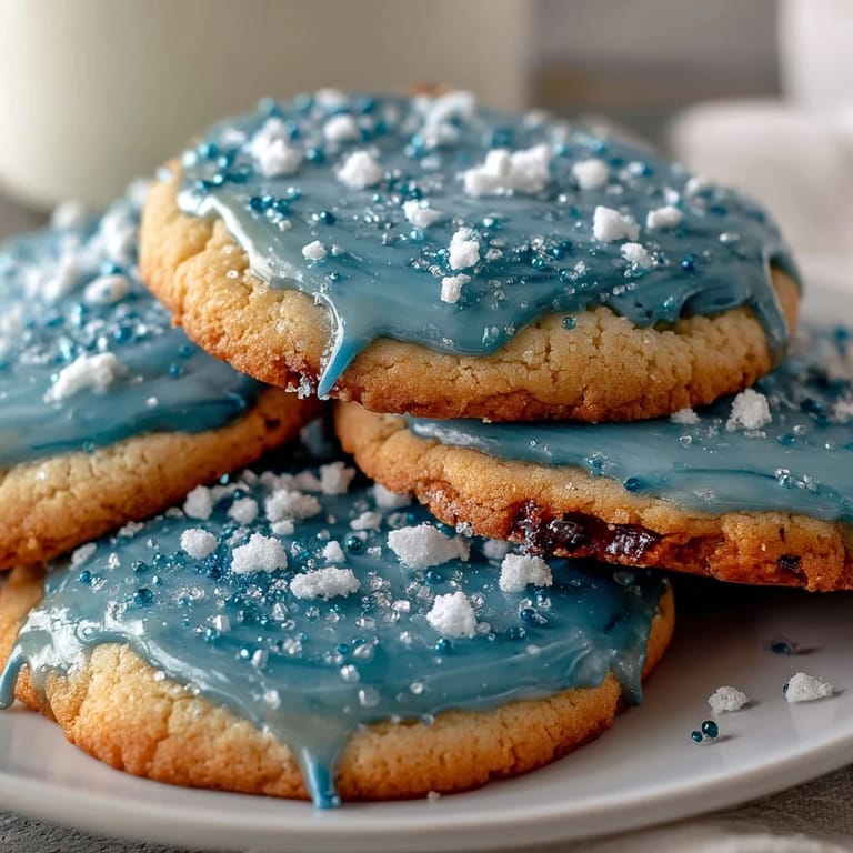 Adorable vanilla sugar cookies inspired by Pure Vanilla Cookie, decorated with glossy royal icing for a whimsical treat.