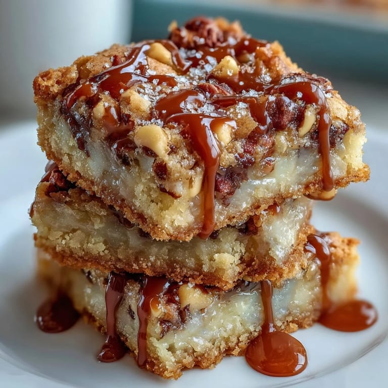 ALT text: Soft butter pecan cookies drizzled with caramel, offering a perfect blend of nutty crunch and sweet, buttery flavor.  