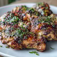 Golden Lemon Herb Roasted Chicken with Baby Potatoes, golden skin crisp and juicy, surrounded by tender herb-roasted potatoes.  