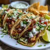 Festive Cinco de Mayo taco bar spread with grilled chicken, beef, and fresh toppings for a build-your-own taco experience.  