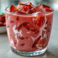 Refreshing Pink Starburst Refresher with bright berry and citrus flavors, perfect for cooling off on a warm day.